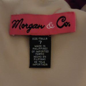 Morgan & Co. Floor Length Dress with Leg Slit
